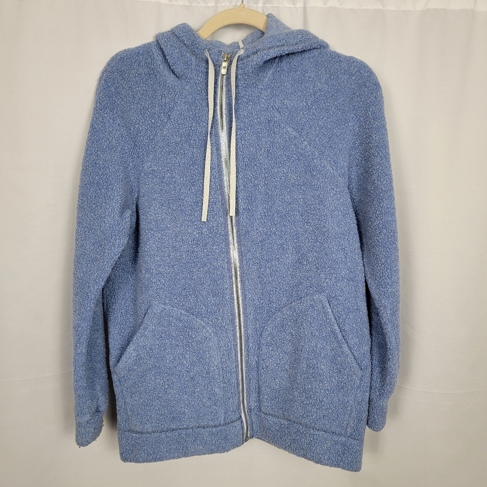 Lululemon So Sherpa Cozy Blue Zip-Up Hoodie #2667